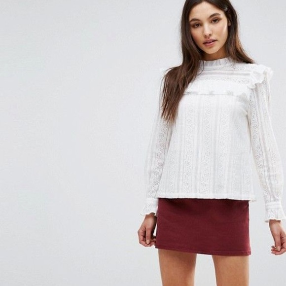 ASOS Tops - Long Sleeve Lace Top